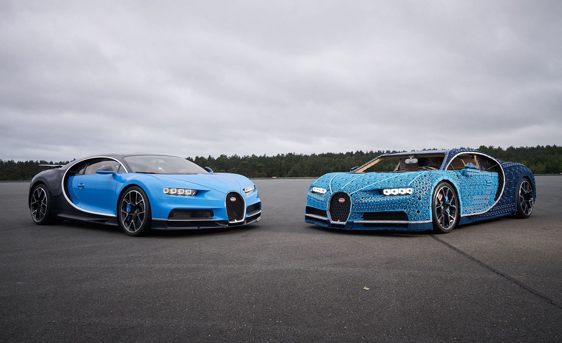 Bugatti Chiron w skali 1:1 zbudowany z LEGO. Użyto miliona klocków!
