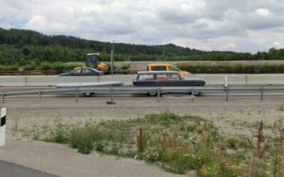 Mercedes W110 kombi na Google Maps
